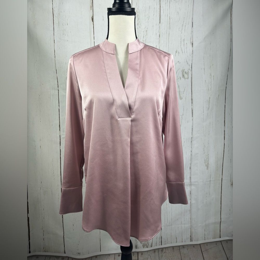 NWT H&M Pastel Pink Tunic Blouse V-Neck